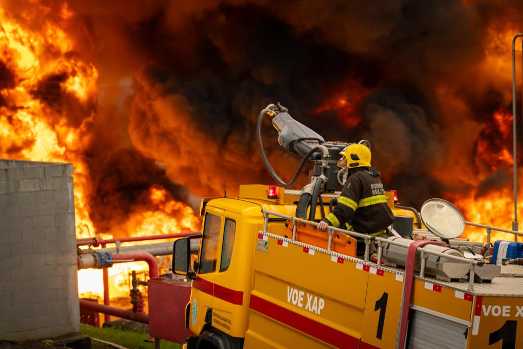 Incêndio na empresa Maxsul